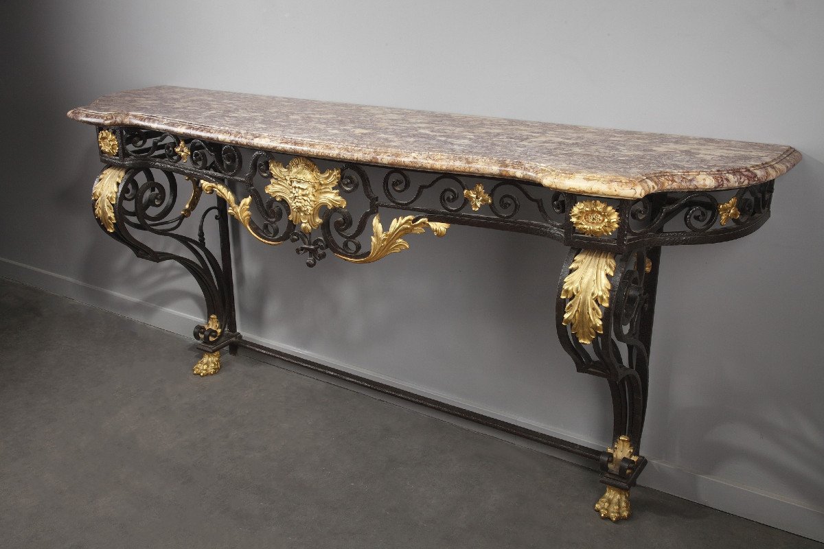 Very Large Louis XV-style Console Table-photo-2