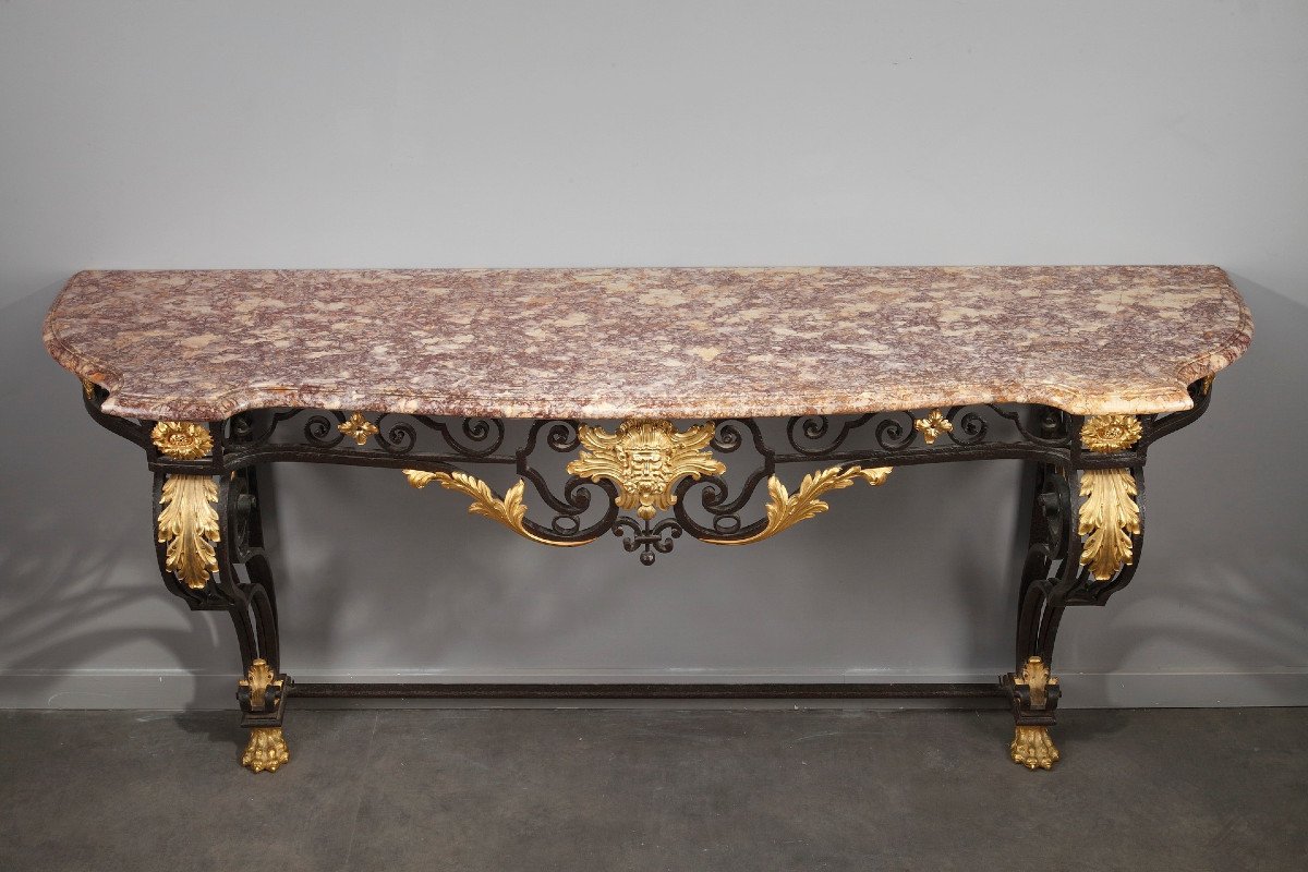 Very Large Louis XV-style Console Table-photo-7