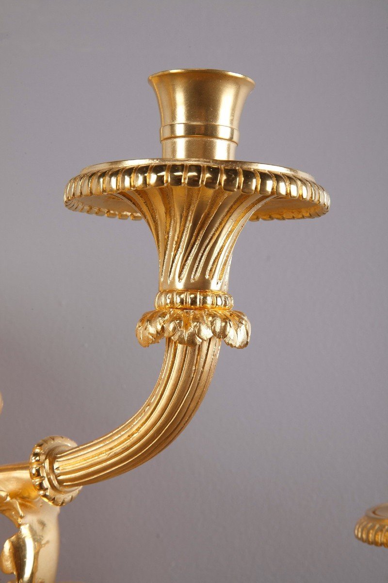 Monumental Louis XVI-style Wall Sconces After Thomire-photo-4