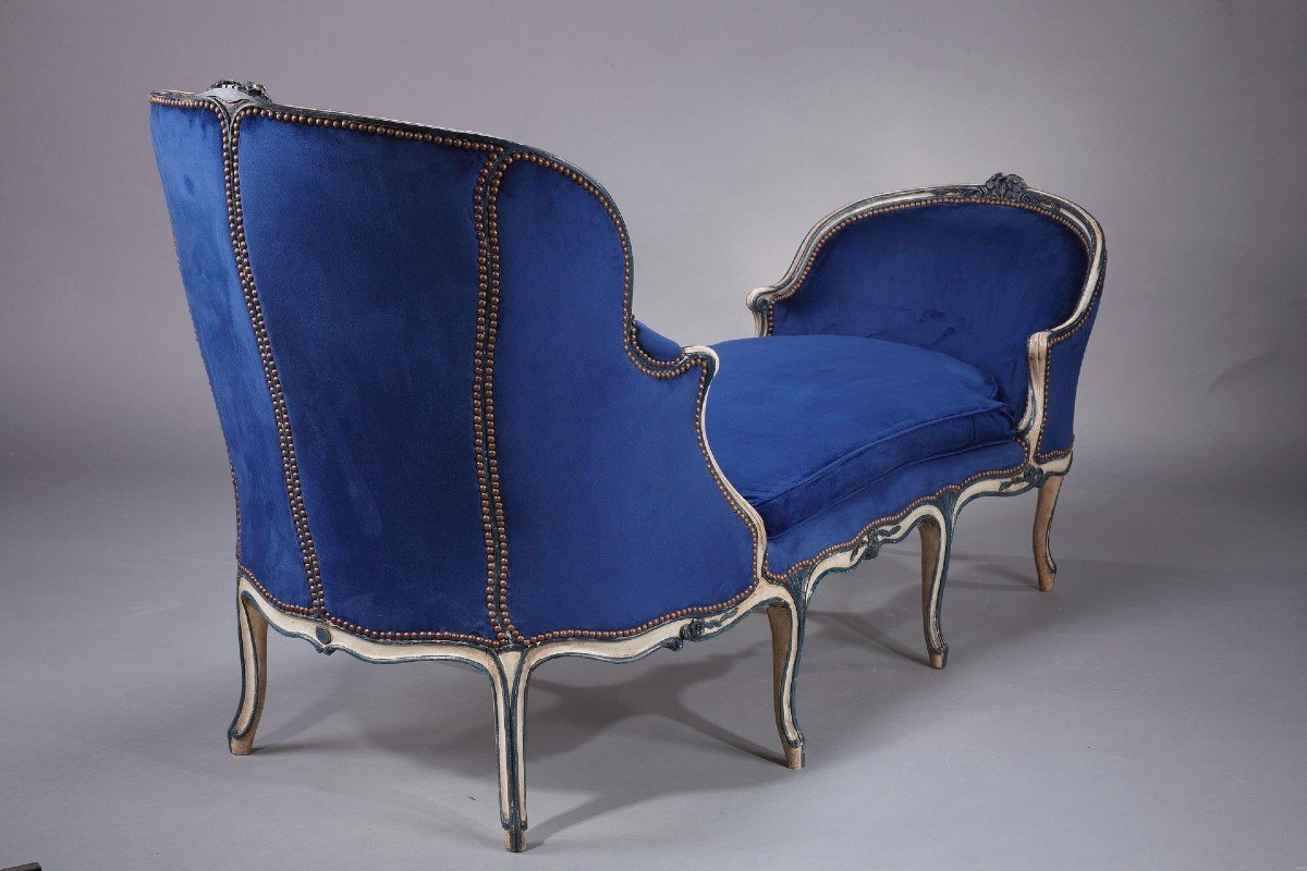 Duchesse "en bateau" estampillée J. Nadal l'ainé, Epoque Louis XV-photo-1