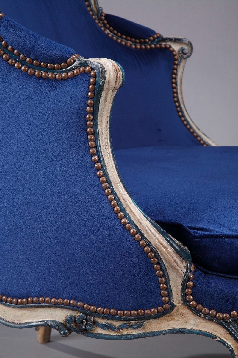 Duchesse "en bateau" estampillée J. Nadal l'ainé, Epoque Louis XV-photo-7