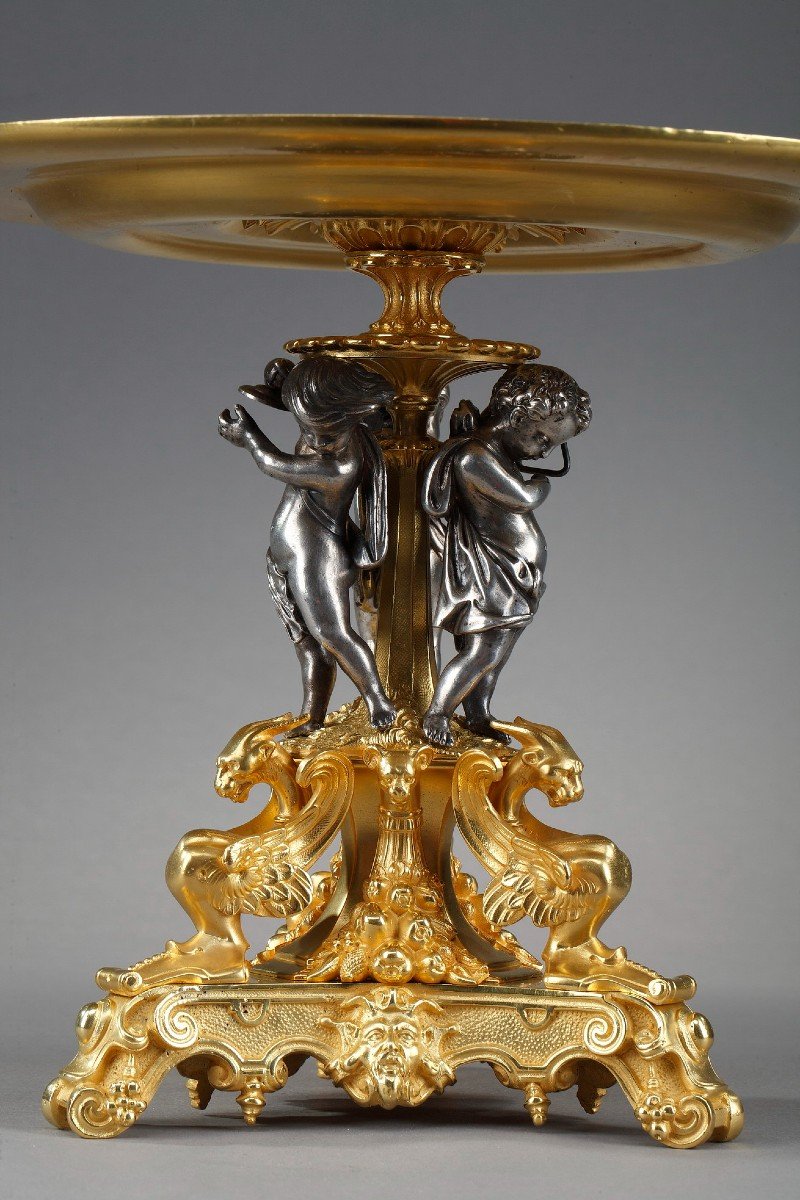 Gilt Bronze And Silver Cup-photo-4