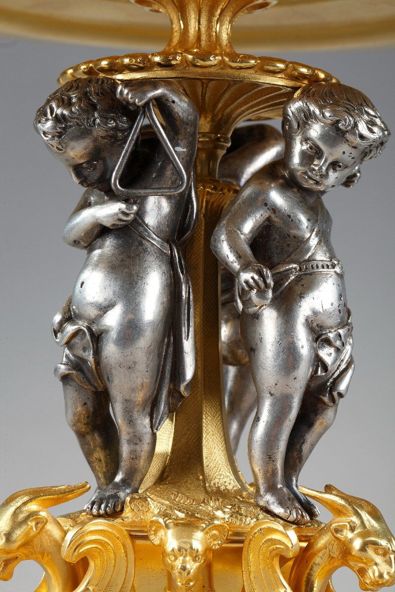 Gilt Bronze And Silver Cup-photo-3