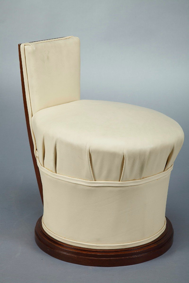 Dressing Table And Chair In Rosewood Veneer-photo-6