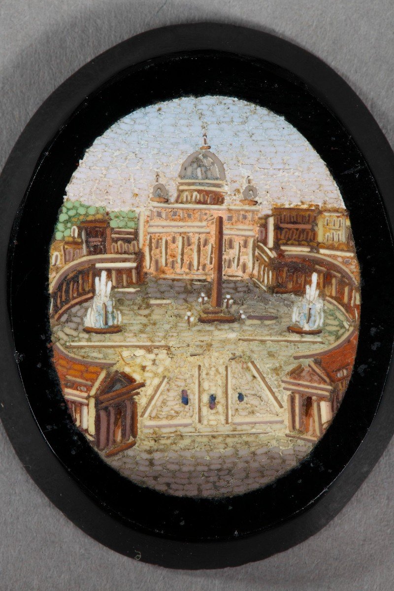 Collection Of 11 Empire Micromosaics-photo-7