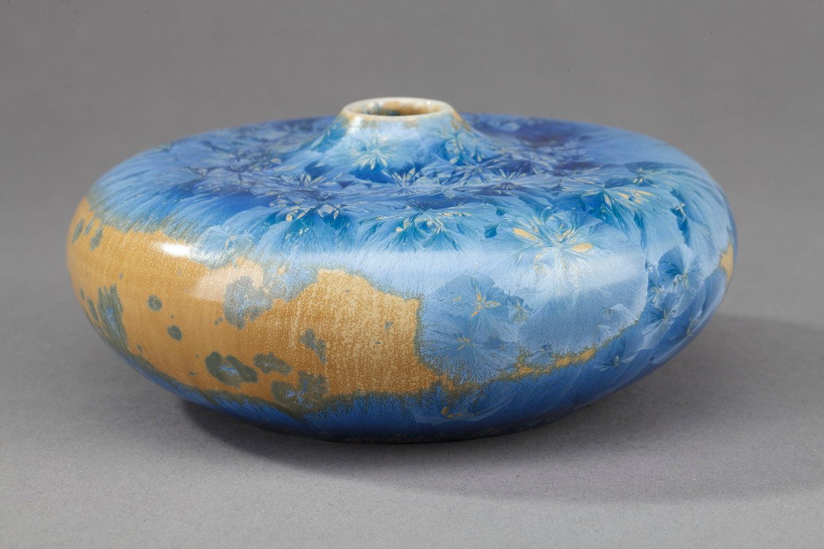 Small Ceramic Vase By Serafino Ferraro, Vallauris - France-photo-1