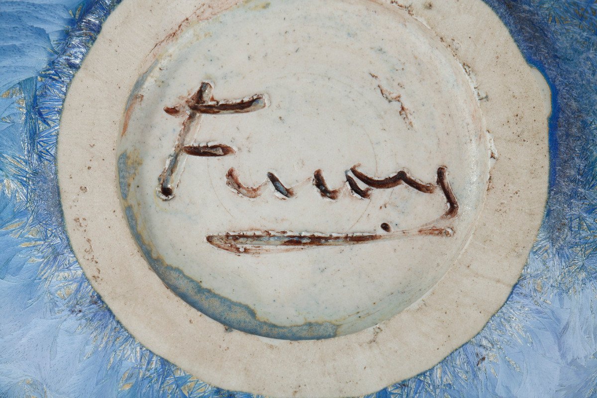 Small Ceramic Vase By Serafino Ferraro, Vallauris - France-photo-7