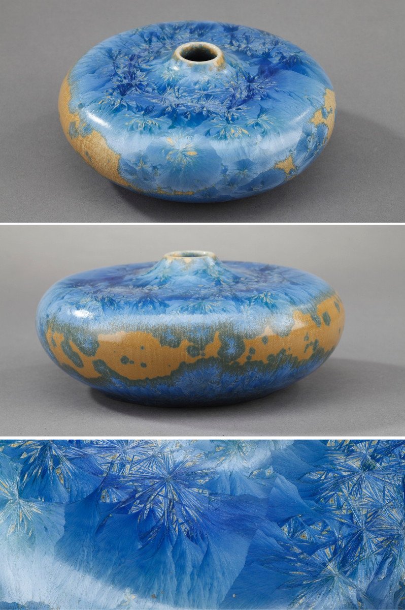 Small Ceramic Vase By Serafino Ferraro, Vallauris - France