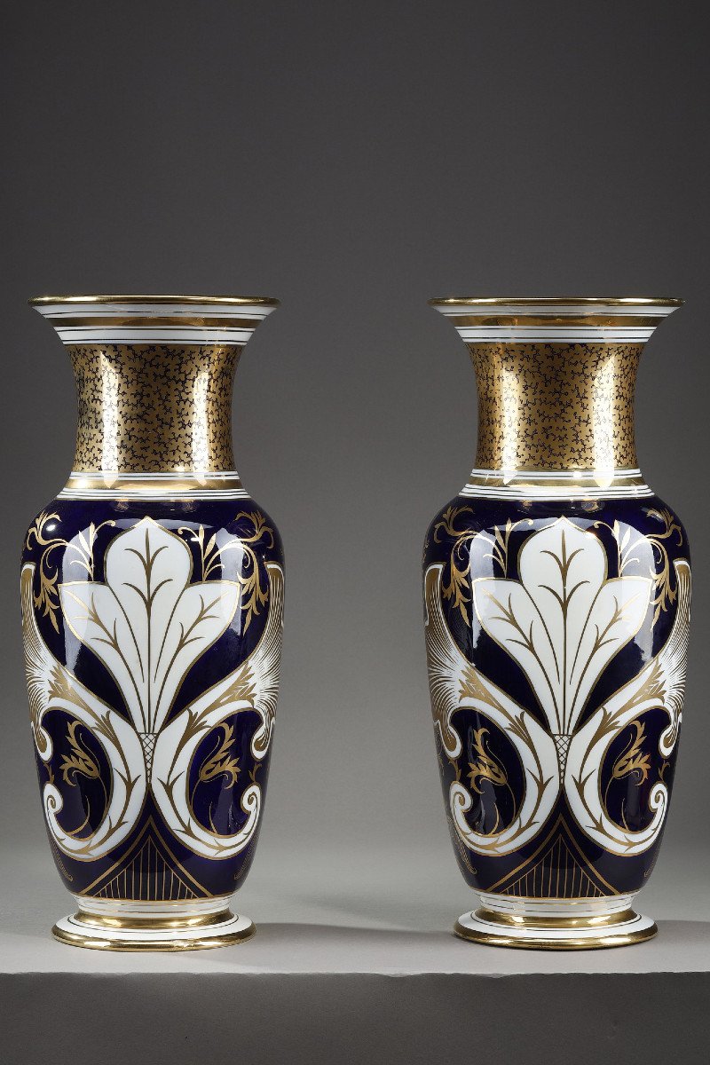 Paire De Vases En Porcelaine De Bayeux-photo-2