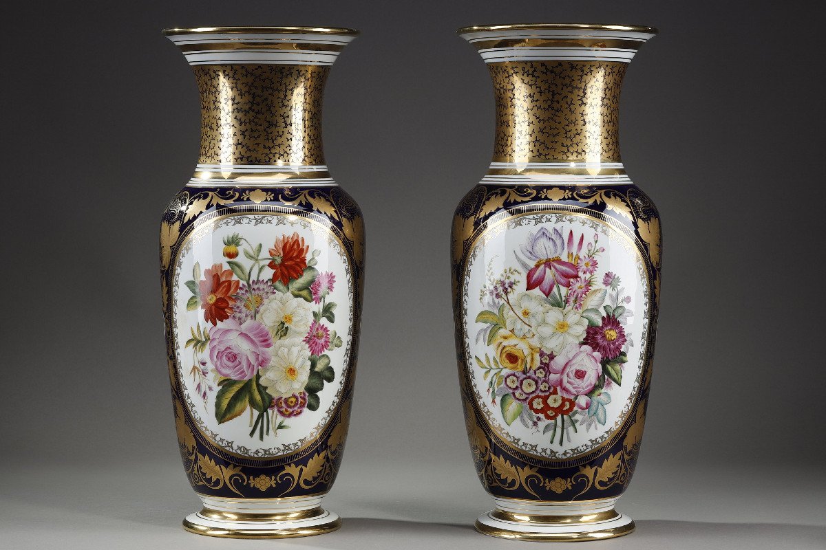 Paire De Vases En Porcelaine De Bayeux-photo-2