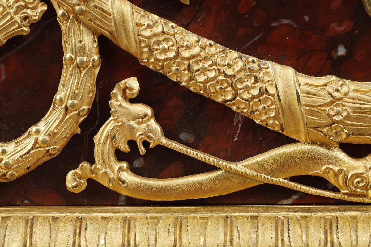 Cupid And Psyche Clock After Claude Michallon-photo-5