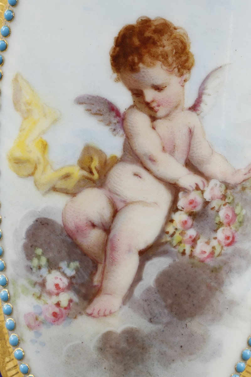 Ensemble De Porcelaines De Sèvres à Décor De Putti-photo-1