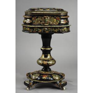 19th Century Black Lacquered 