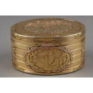Tabatière en or Louis XV, Maître orfèvre Dominique François POITREAU