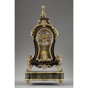 Petit cartel à poser en marqueterie Boulle, époque Napoléon III
