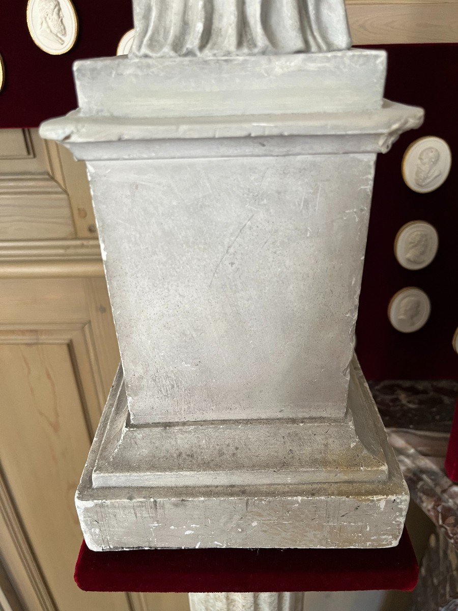 Statue En Plâtre d'Une Victoire Ailée XIXème -photo-4