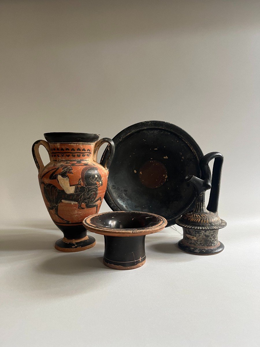 Greek Style Epichysis Vase 19th Century Or Earlier-photo-1