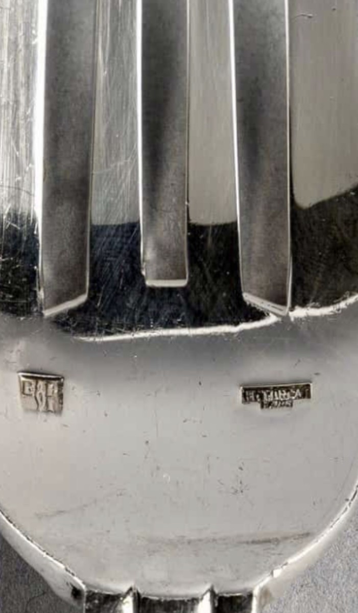 Puiforcat Ménagère "Nantes" Métal Argenté 25 Pièces-photo-2