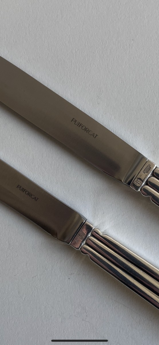 Puiforcat Ménagère "Nantes" Métal Argenté 25 Pièces-photo-4