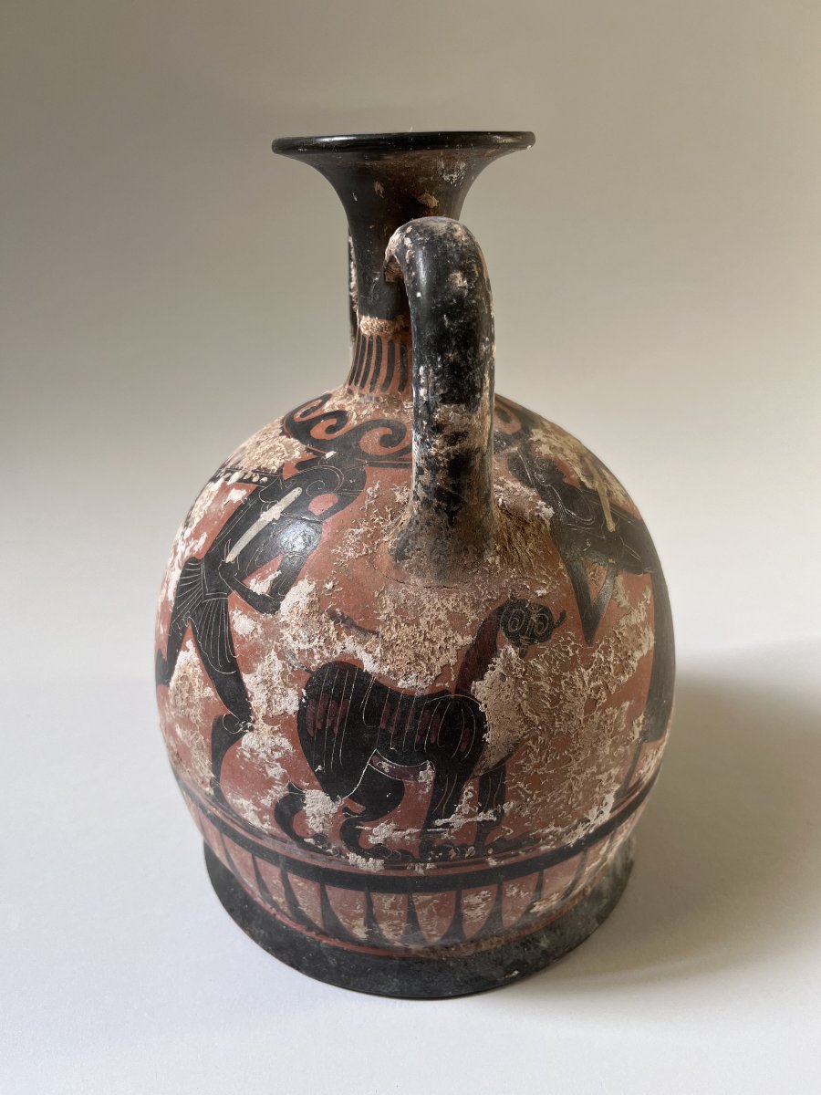 Vase Lécythe De Style Grec Antique XXème-photo-3