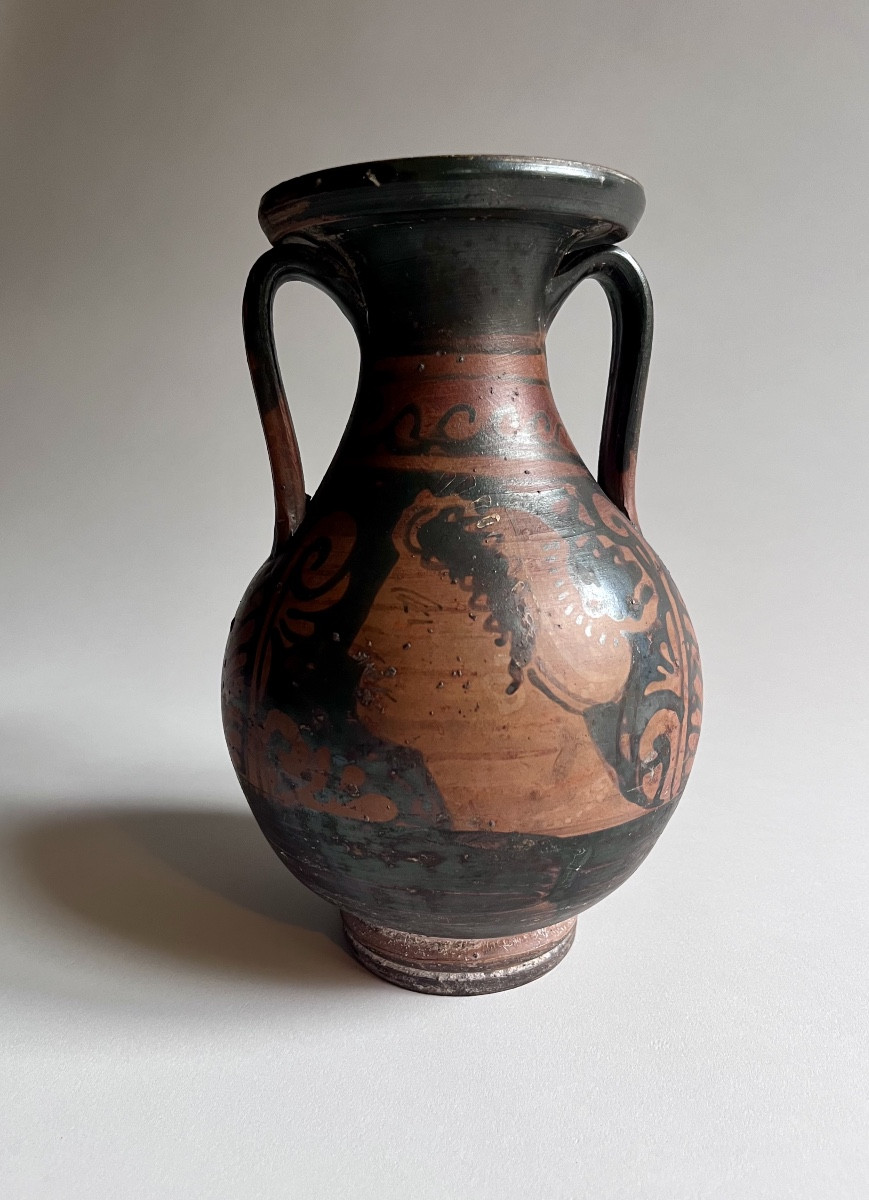 Amphore , vase grec profils de femme, Apulie IV siècle avant JC-photo-5