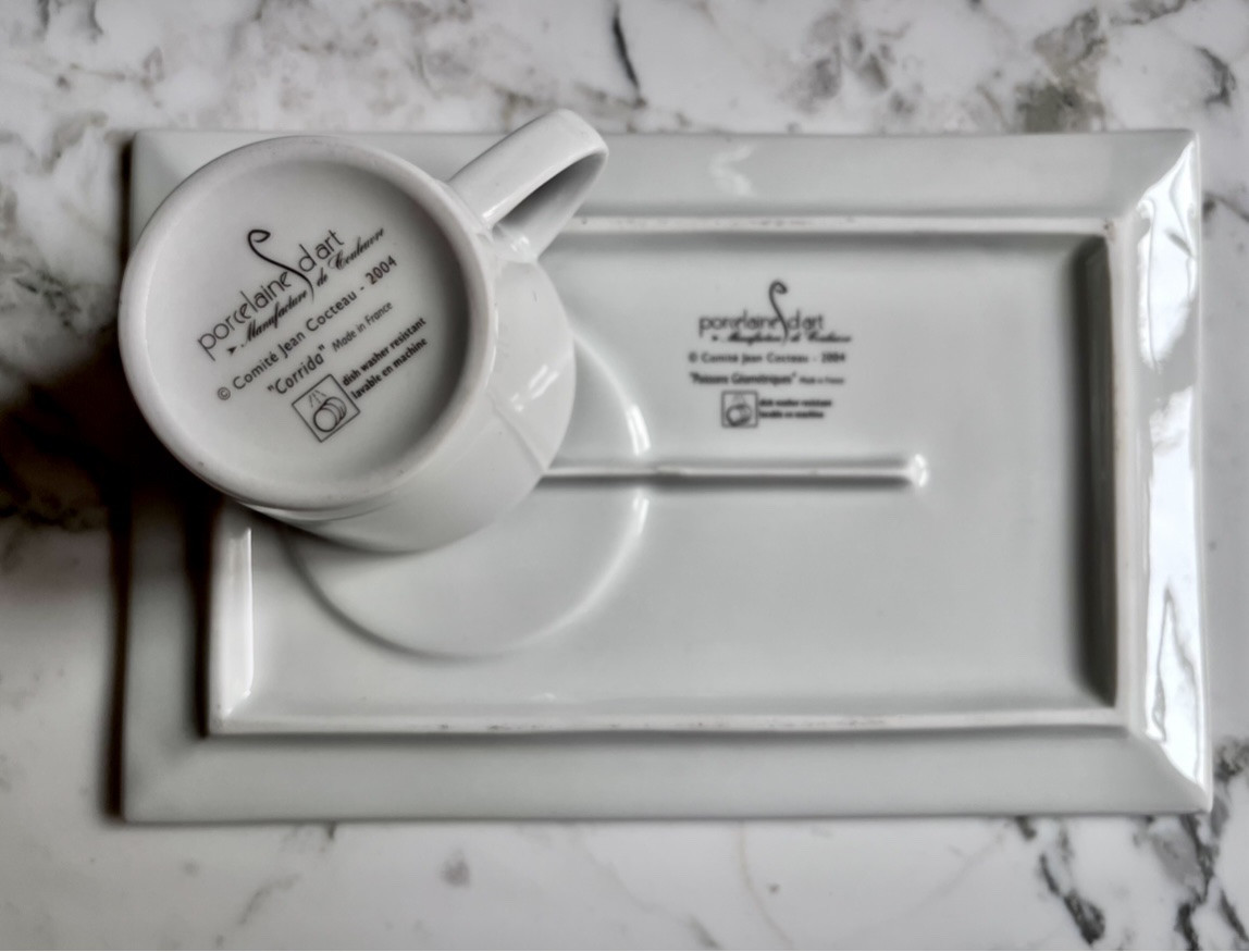 Jean Cocteau Porcelain Coffee Service, 20th Century -photo-3