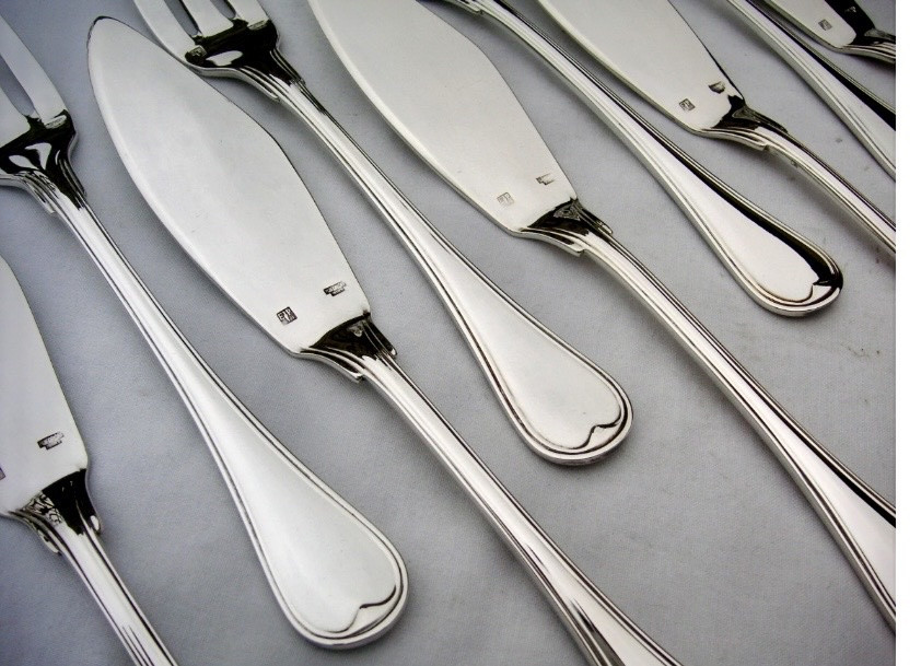 Couverts à poisson Puiforcat modèle Consulat-photo-3