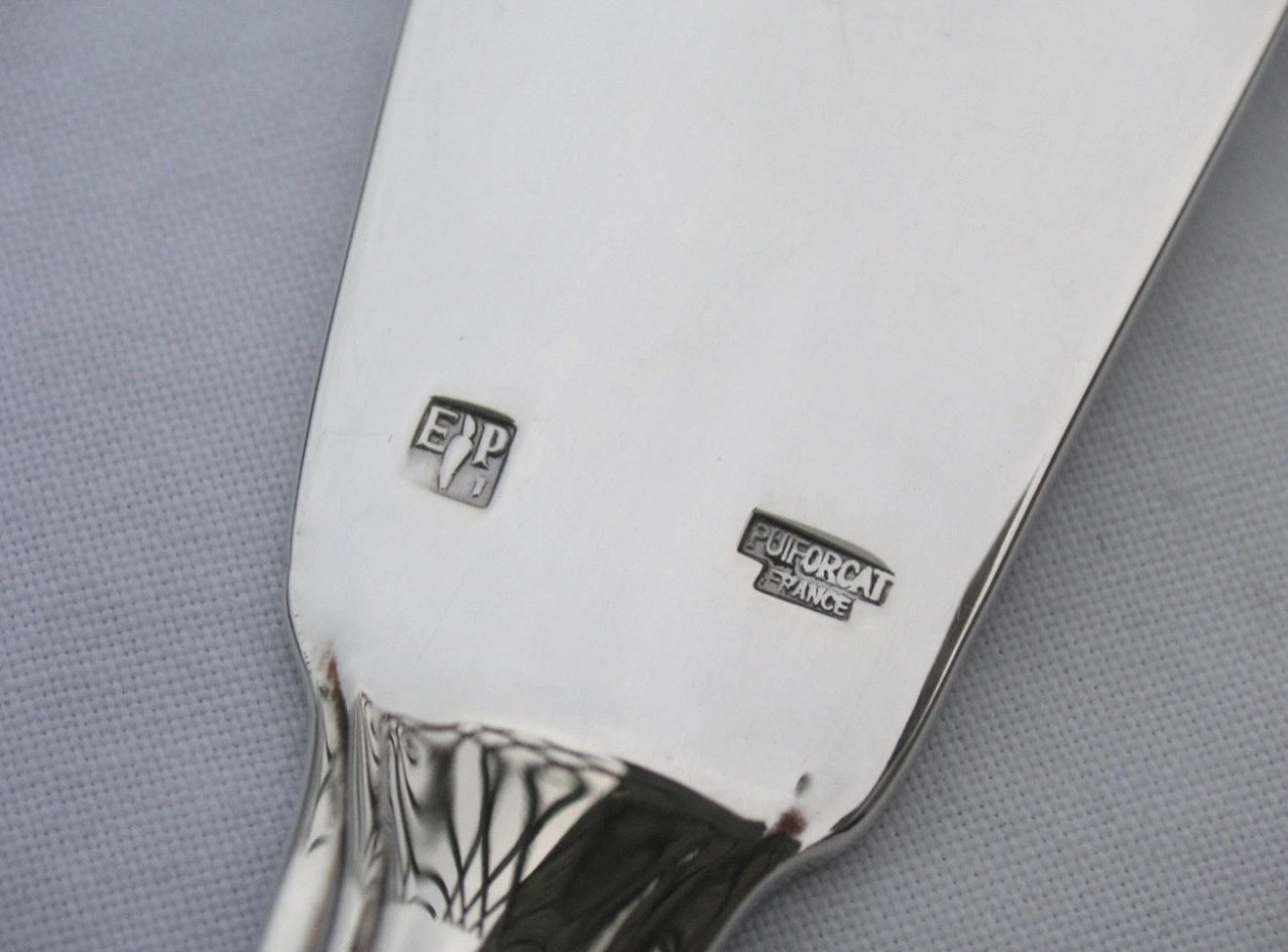 Couverts à poisson Puiforcat modèle Consulat-photo-4