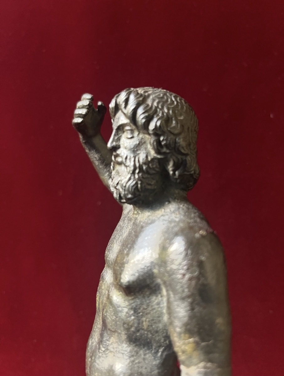 19th-century Bronze Statue Of Jupiter, Modeled After An Antique From The Grand Tour-photo-1