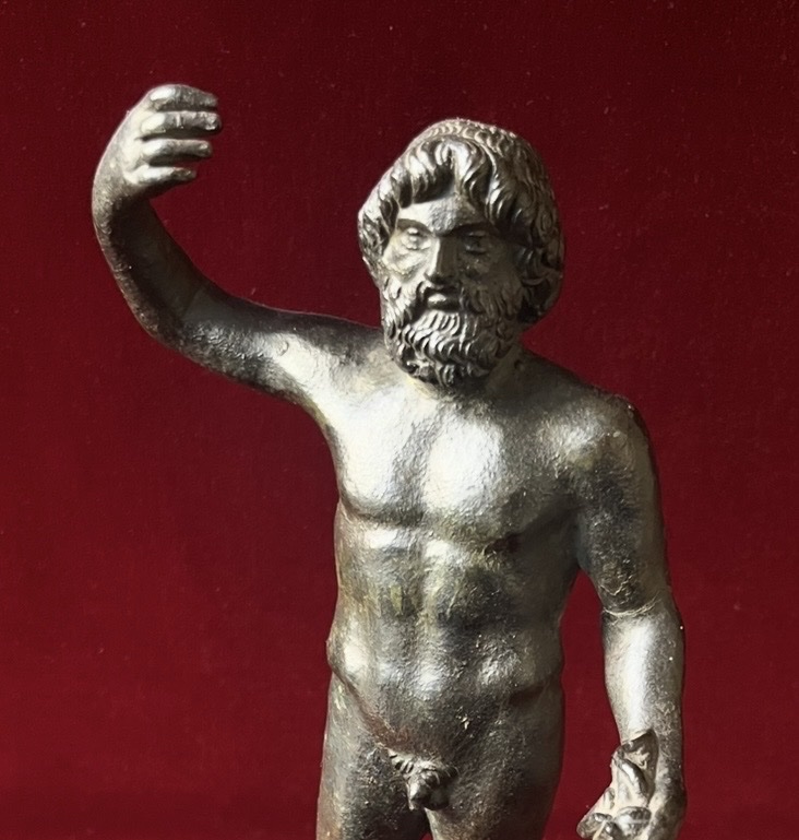19th-century Bronze Statue Of Jupiter, Modeled After An Antique From The Grand Tour-photo-3