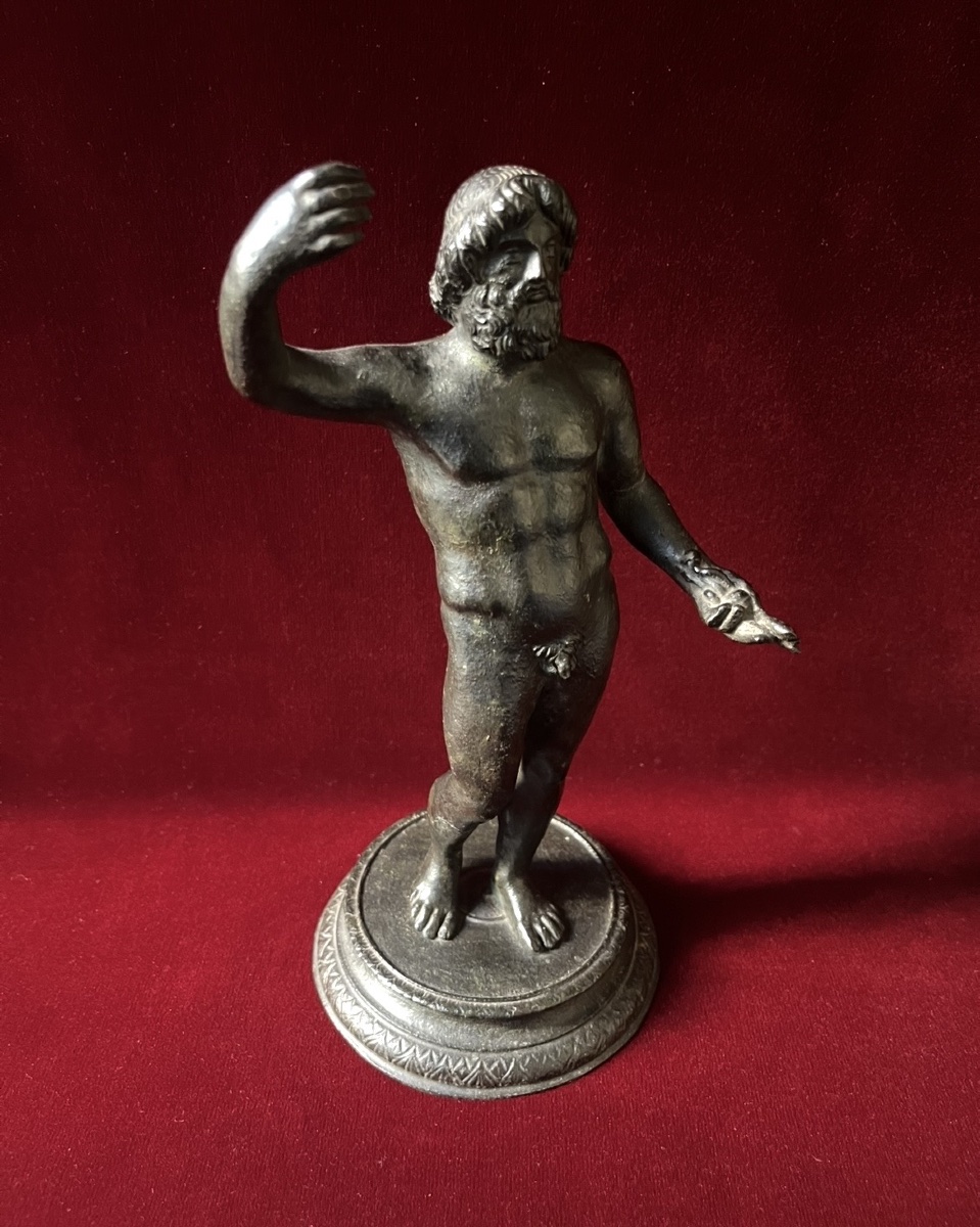 19th-century Bronze Statue Of Jupiter, Modeled After An Antique From The Grand Tour-photo-7