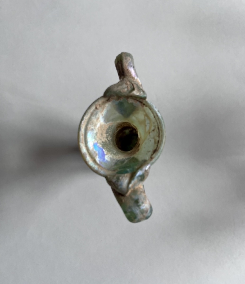 Petite amphore en verre soufflé à filet Art Romain d’Orient IIIè-IVème siècle -photo-4