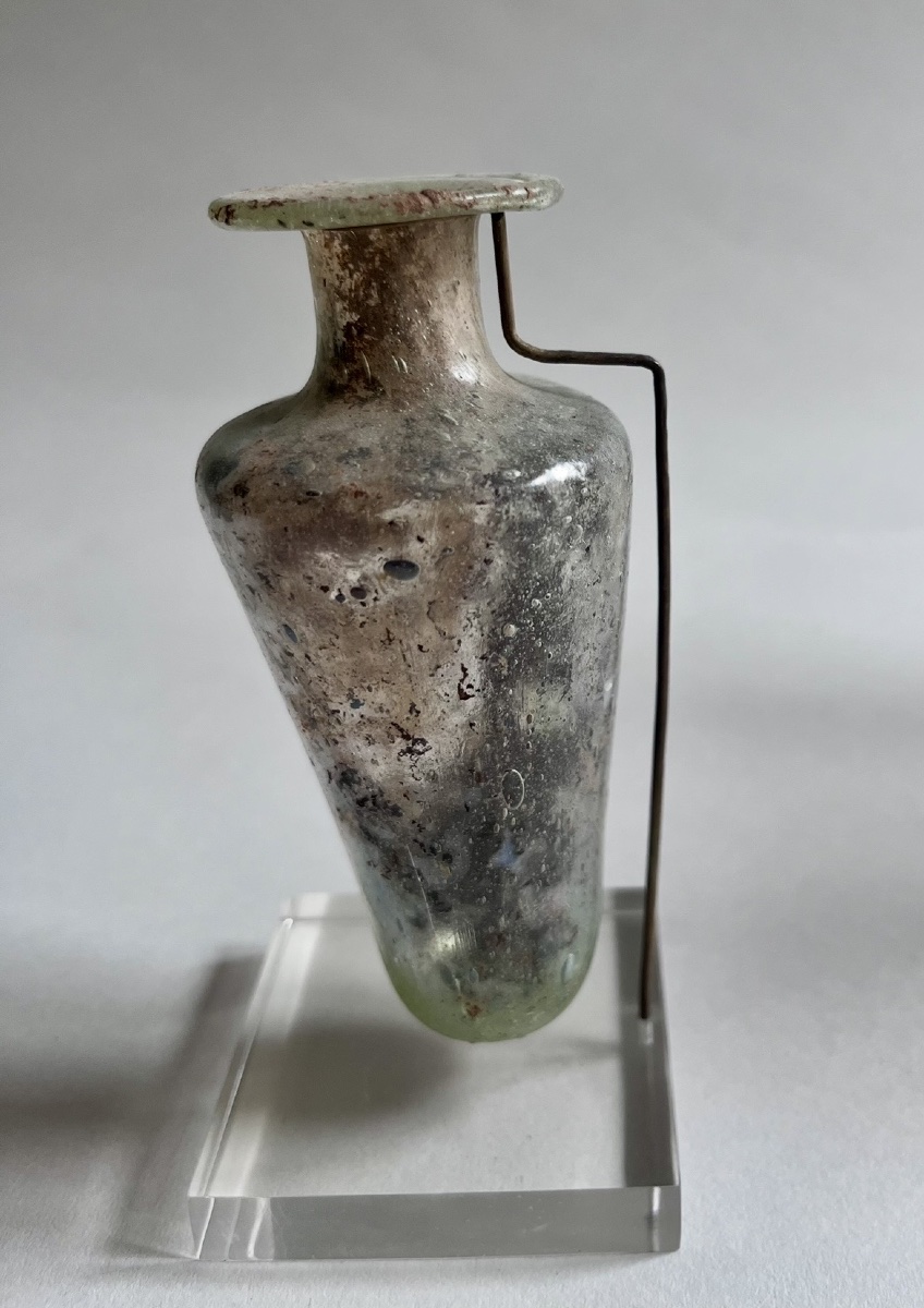 3rd-century Roman Oriental-style Blown-glass Balsam Bottle -photo-3