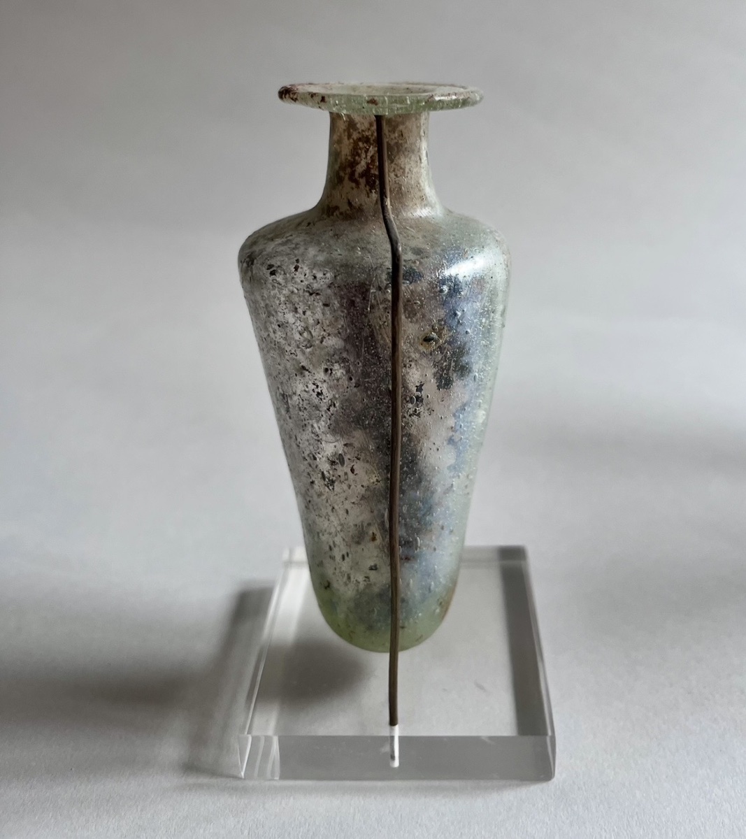 3rd-century Roman Oriental-style Blown-glass Balsam Bottle -photo-4