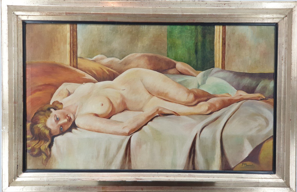 R. Boseret Femme Nue Et Miroir(Circa 1940)