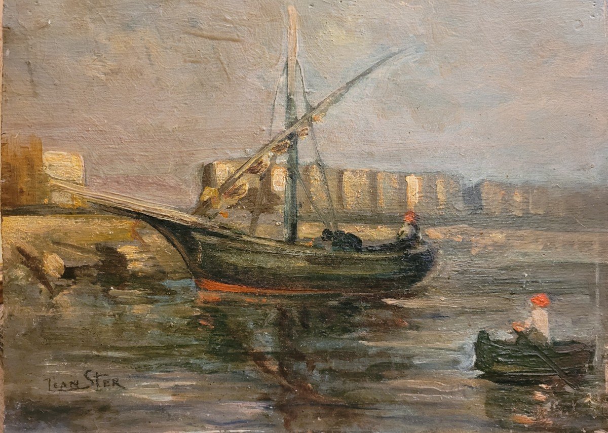 Jean Ster Huile Sur Panneau Marine