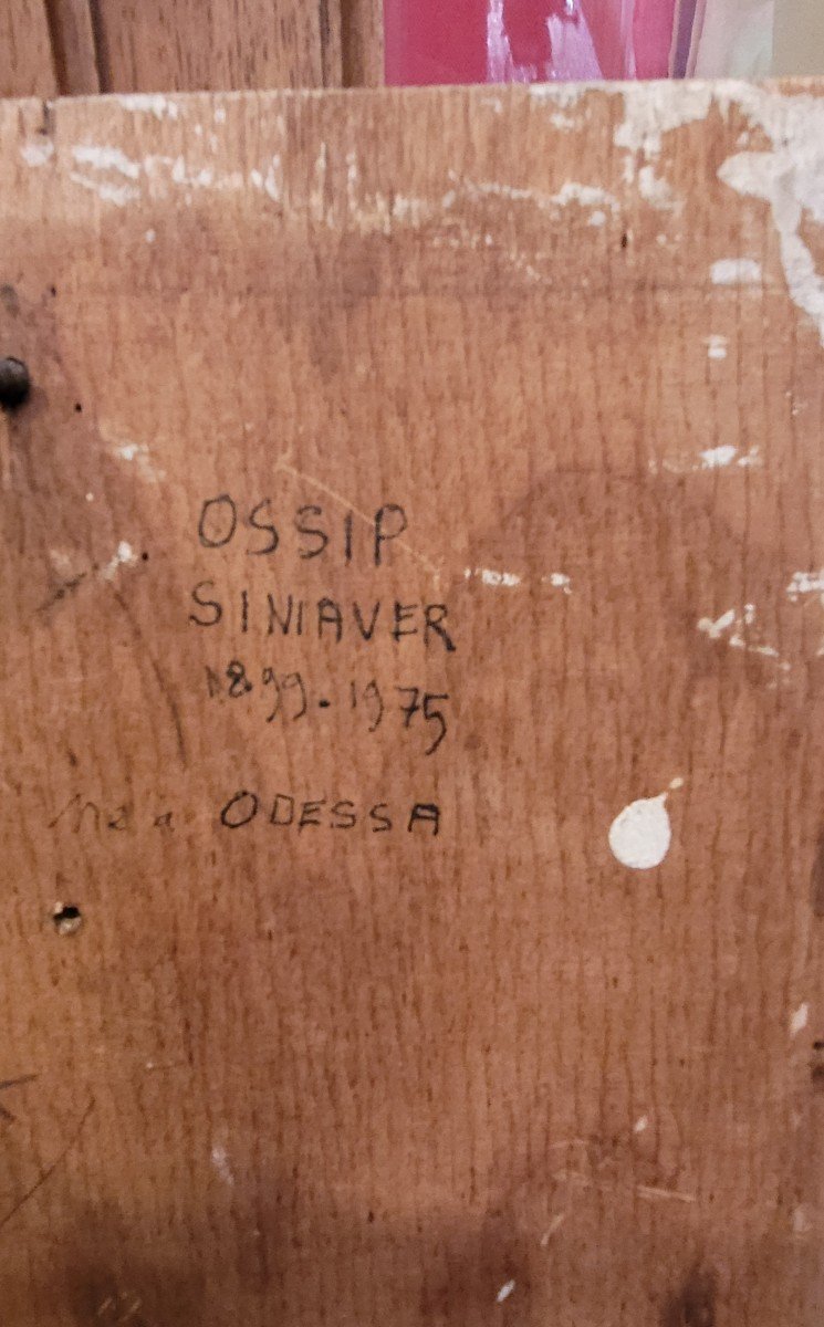 Siniaver Ossip Panel On Wood Virgin And Child-photo-2