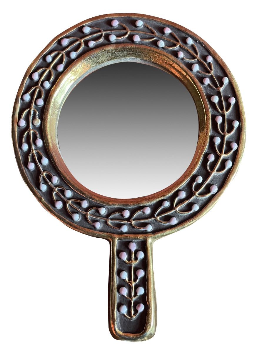 Mithé Espelt, Miroir En Céramique Polychrome