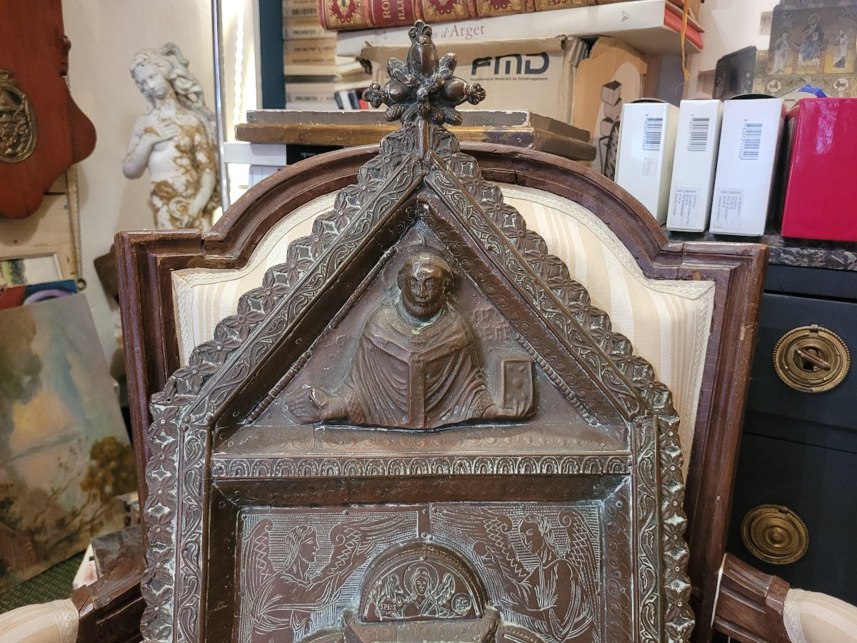 Reliquary Of Saint Gondulph In The Shape Of A Shrine Gable-photo-4