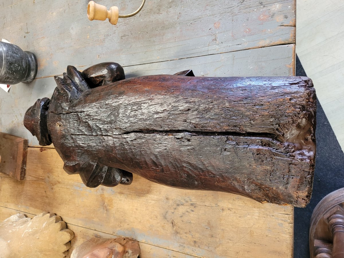 Statue Of A Saint, 18th Century, 70 Cm-photo-2