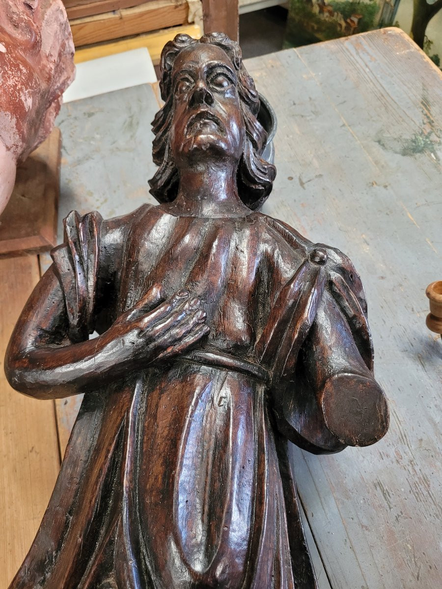 Statue Of A Saint, 18th Century, 70 Cm-photo-4