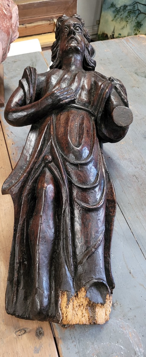 Statue Of A Saint, 18th Century, 70 Cm