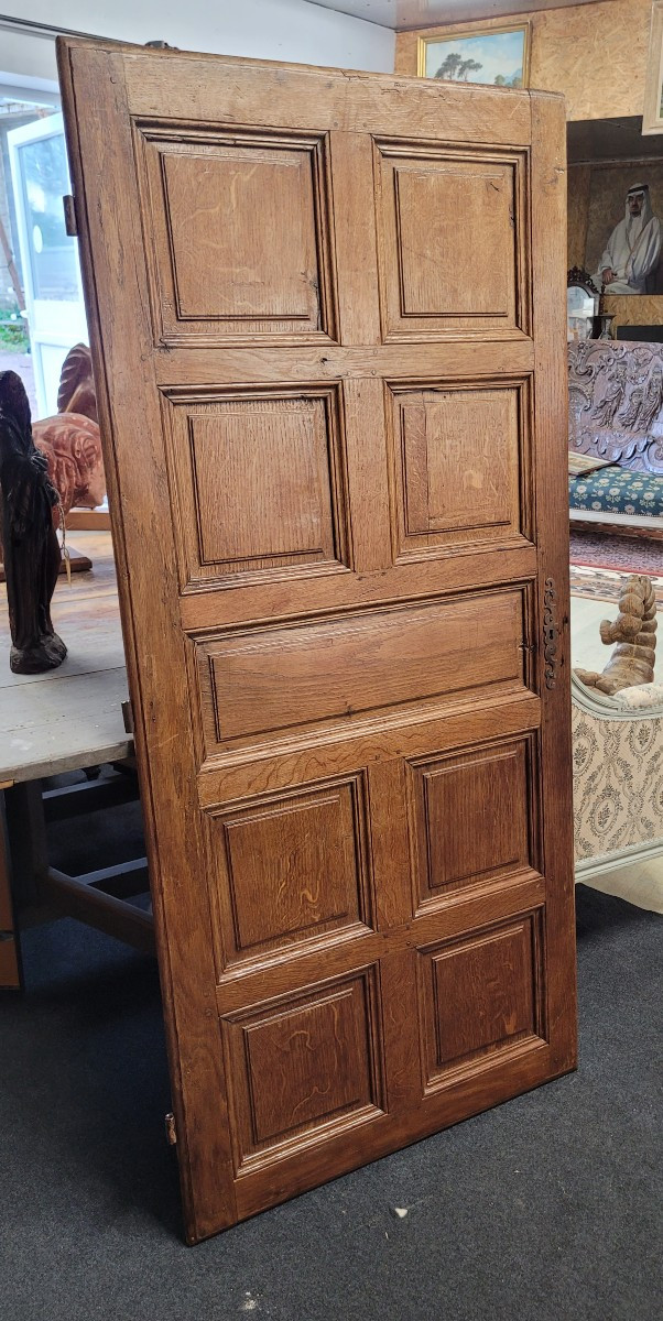 Porte ancienne en chêne fin 18 eme