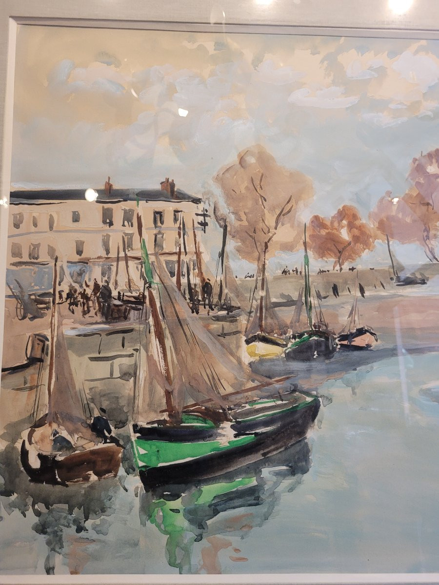 Herbo The White Horse And Honfleur Harbour Front-photo-4
