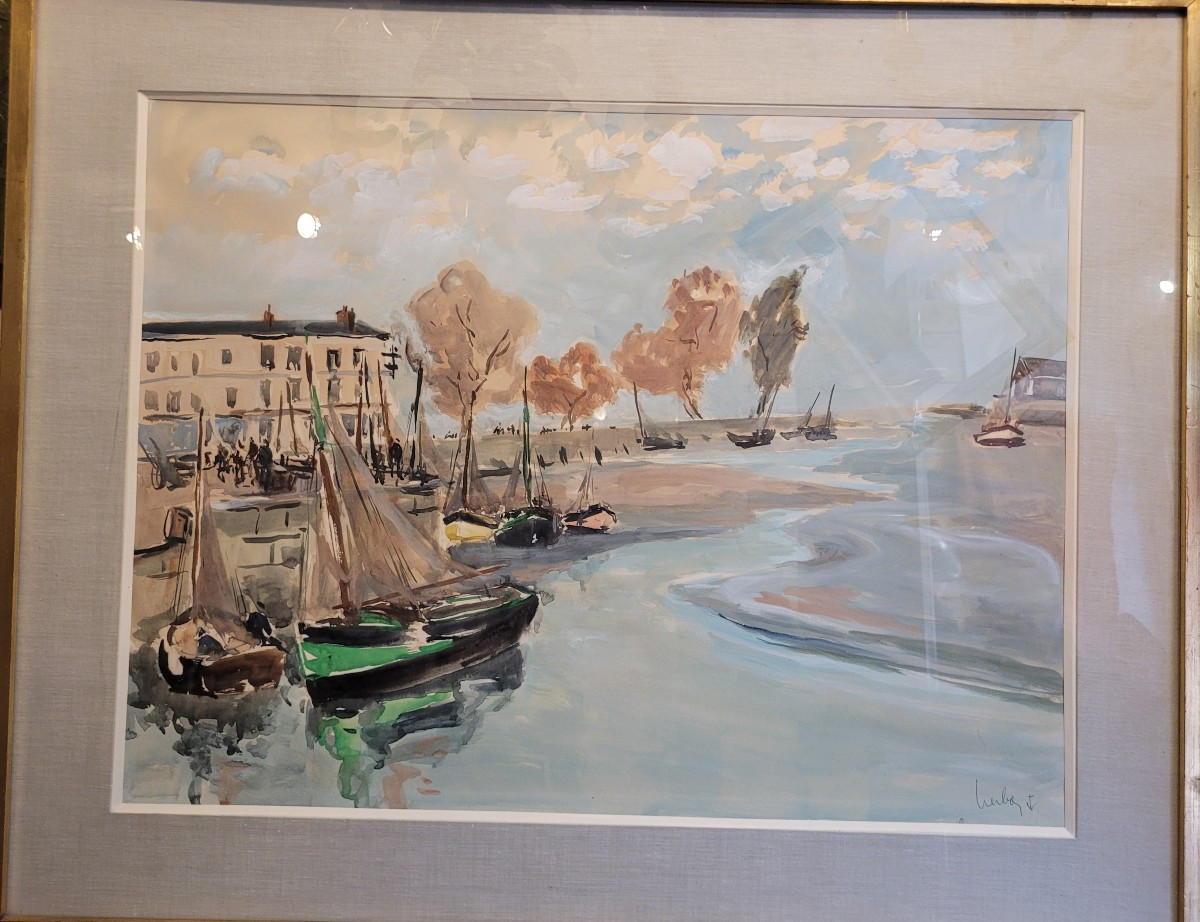 Herbo The White Horse And Honfleur Harbour Front