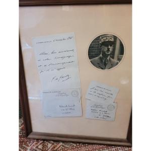 Lettre autographe du Général de Gaulle président 