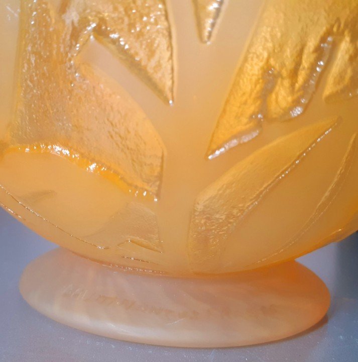 Vase Boule Signé Daum Nancy France Art Déco -photo-1