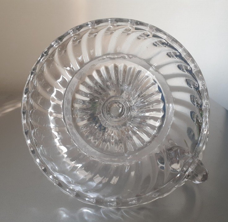 Bougeoir à Main En Cristal De Baccarat Modèle Bambous Tors -photo-2