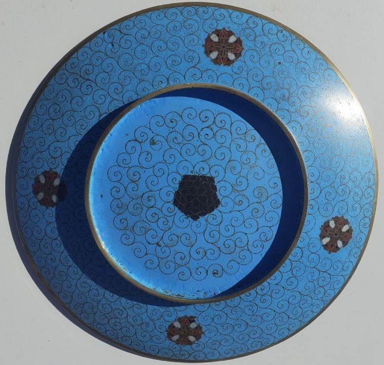 Cloisonné Enamel Dish From Japan, 19th Century -photo-4