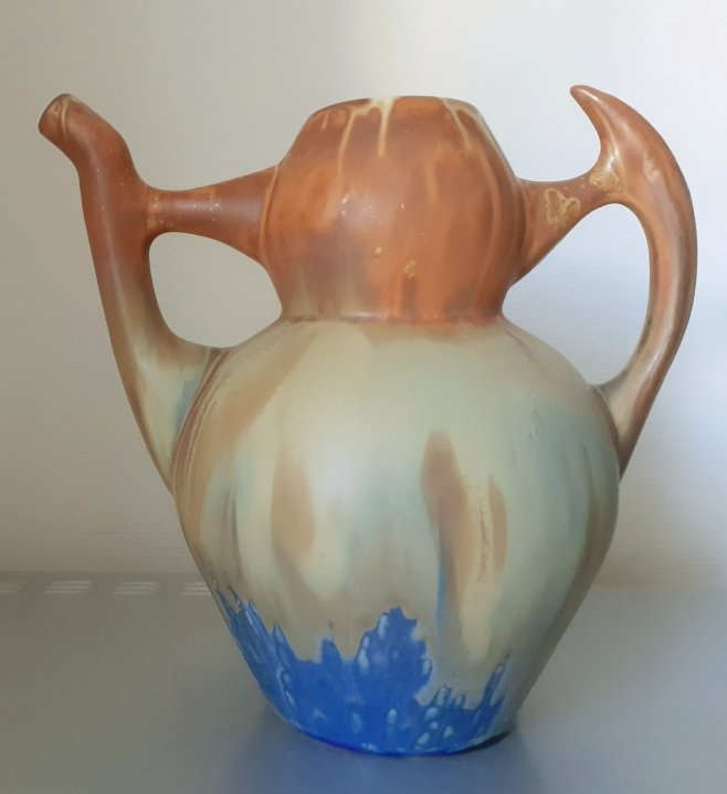 Stoneware Pitcher Signed Gilbert Méténier -photo-3
